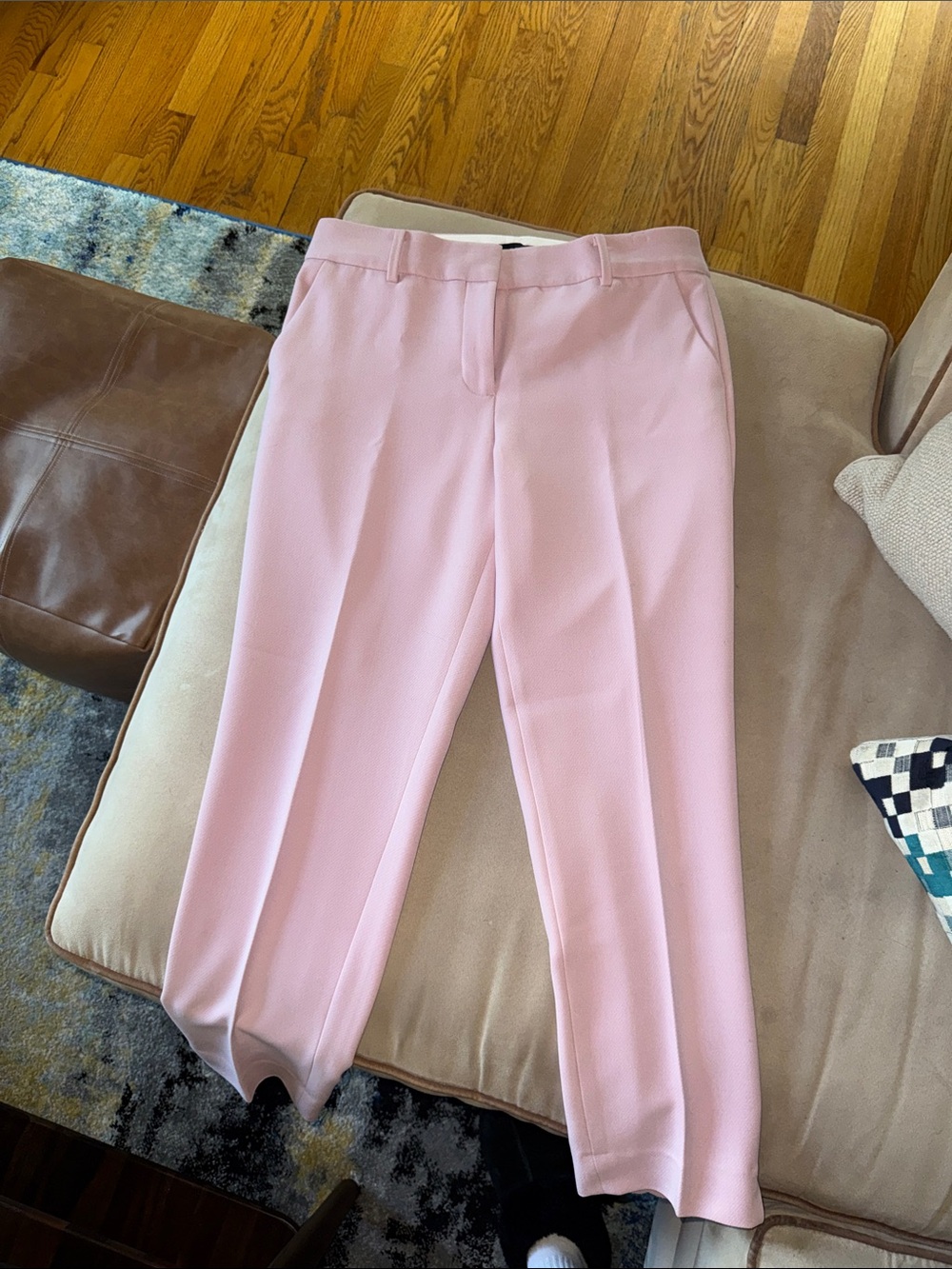 Talbots Soft Pink Tailored Straight-Leg Pants